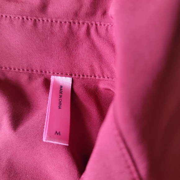 Red Collard button-up dress - Picture 3 of 3